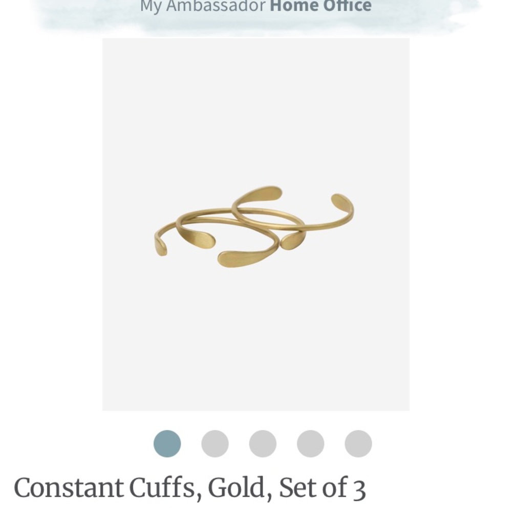 Noonday Constant Cuffs, Gold